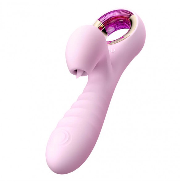 HK LETEN - Photon Sucking Vibrator Wand (Chargeable - Pink)